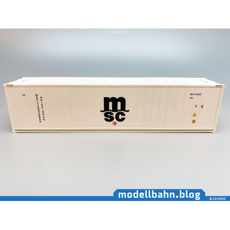 40ft reefer container "Mediterranean Shipping Company - MSC" (1:87 / H0)