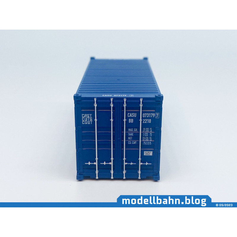Container Cast Blue colored 20ft container