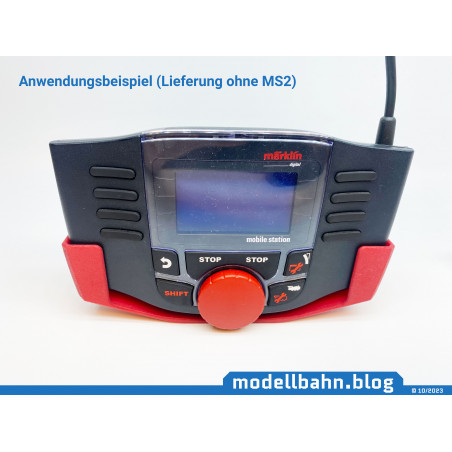 Halterung für Märklin Mobile 2 Station (MS2) in rot