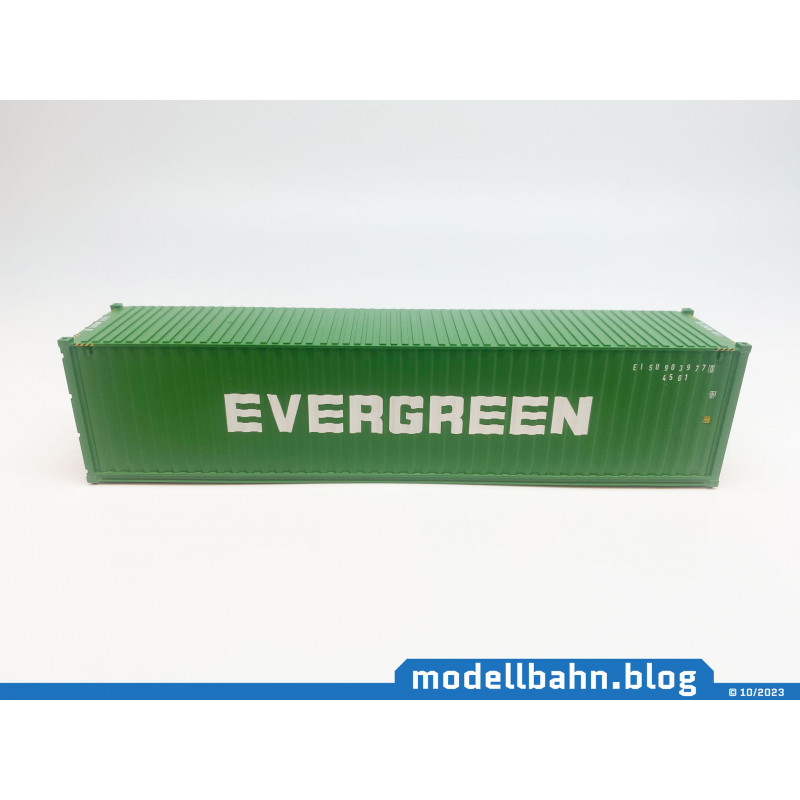 40ft oversea container "EVERGREEN" (1:87 / H0) 40ft oversea container "EVERGREEN" (1:87 / H0)