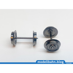 Modellbahn.blog Radsatz SUD2061 mit 22,8mm Achslänge und 10,4mm Radsatzdurchmesser