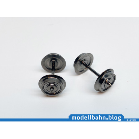 Modellbahn.blog wheelset 700200 with 24.0mm axle length and 10.4mm wheelset diameter