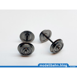 Modellbahn.blog wheelset 700270 with 24.4mm axle length and 10.4mm wheelset diameter