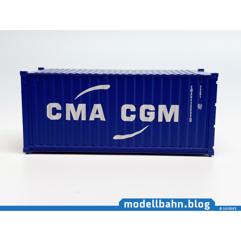 20ft oversea container "CMA CGM" (H0 / 1:87) 20ft oversea container "CMA CGM" (H0 / 1:87)