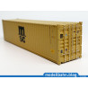 40ft HC container "MEDITERANEAN SHIPPING CO - MSC"  yellow (1:87 / H0)