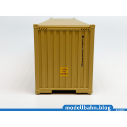 40ft HC container "MEDITERANEAN SHIPPING CO - MSC"  yellow (1:87 / H0)