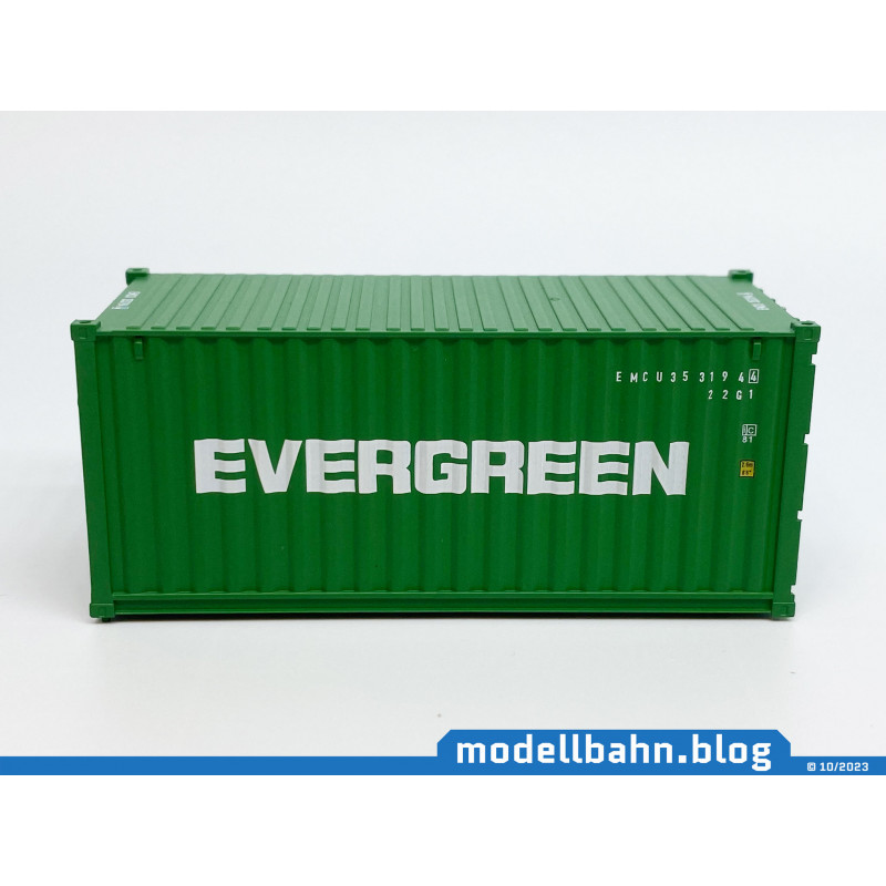 20ft oversea container "EVERGREEN" (1:87 / H0) 20ft oversea container "EVERGREEN" (1:87 / H0)