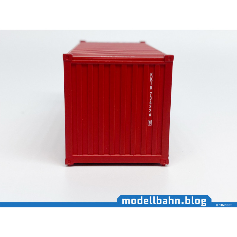 Red colored 20ft container 