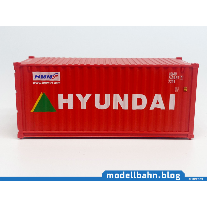 20ft oversea container "HYUNDAI" (1:87 / H0) 20ft oversea container "HYUNDAI" (1:87 / H0)