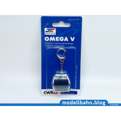 Schlüsselanhänger Omega V Gondel in weiß