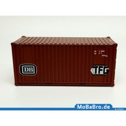 Brown colored 20ft container "DB Transfarcht /TFG" era IV in 1:87 (H0)