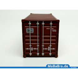 Brown colored 20ft container "DB Transfarcht /TFG" era IV in 1:87 (H0)