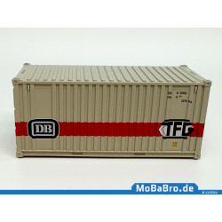 White-red colored 20ft container "DB Transfarcht /TFG" era IV in 1:87 (H0)