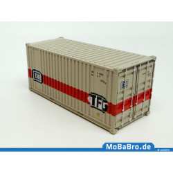 Weiß-roter 20ft Container "DB TFG Transfracht" ab Epoche IV in 1:87 (H0)