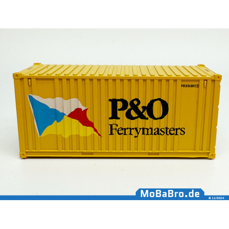 Leuchtgelber 20ft Container "P&O Ferrymaster" in 1:87 (H0)