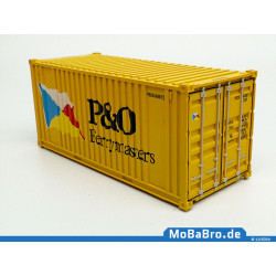Leuchtgelber 20ft Container "P&O Ferrymaster" in 1:87 (H0)