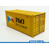 Yellow colored 20ft container "P&O Ferrymaster" in 1:87 (H0)