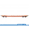 T5 Taschenwagen der WASCOSA - Wagennummer 33 85 4526 461-0