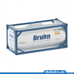 20ft tank container "BRUHN" in H0 / 1:87