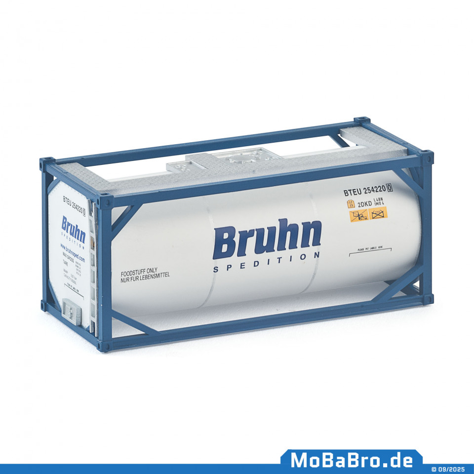 20ft tank container "BRUHN" in H0 / 1:87 20ft tank container "BRUHN" in H0 / 1:87