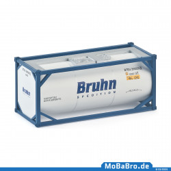 20ft tank container "BRUHN" in H0 / 1:87