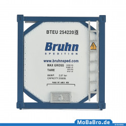 20ft tank container "BRUHN" in H0 / 1:87