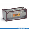 Silver-grey 20ft tank container "BERTSCHI AG with logo in the middle" Ep. 6 (1:87 / H0)