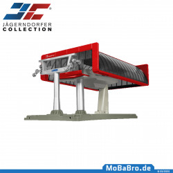 Jägerndorfer - Doppelmayr D-Line Bergstation in schwarz/rot (ohne Antrieb) - 1:32 | LGB - JC84681