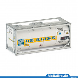 20ft tank container "DE RIJKE" in scale H0 / 1:87