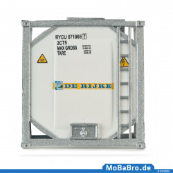 20ft tank container "DE RIJKE" in scale H0 / 1:87