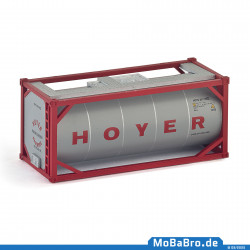 20ft tank container "HOYER" in scale H0 / 1:87