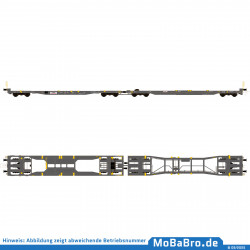 Double pocket wagon Mega II (Sk+Ct) of HUPAC in its current operating condition - 83 85 4933 272-7 - Rev. 03/24