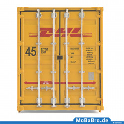 Leuchtgelber 45ft HC Container "DHL Express /" in 1:87 (H0 - NEM380)
