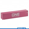 Withe colored 45ft HC container "ONE" in 1:87 (H0)