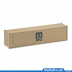 40ft HC Container "MEDITERANEAN SHIPPING CO - MSC" in gelb  (1:87 / H0)