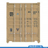 40ft HC container "MEDITERANEAN SHIPPING CO - MSC"  yellow (1:87 / H0)