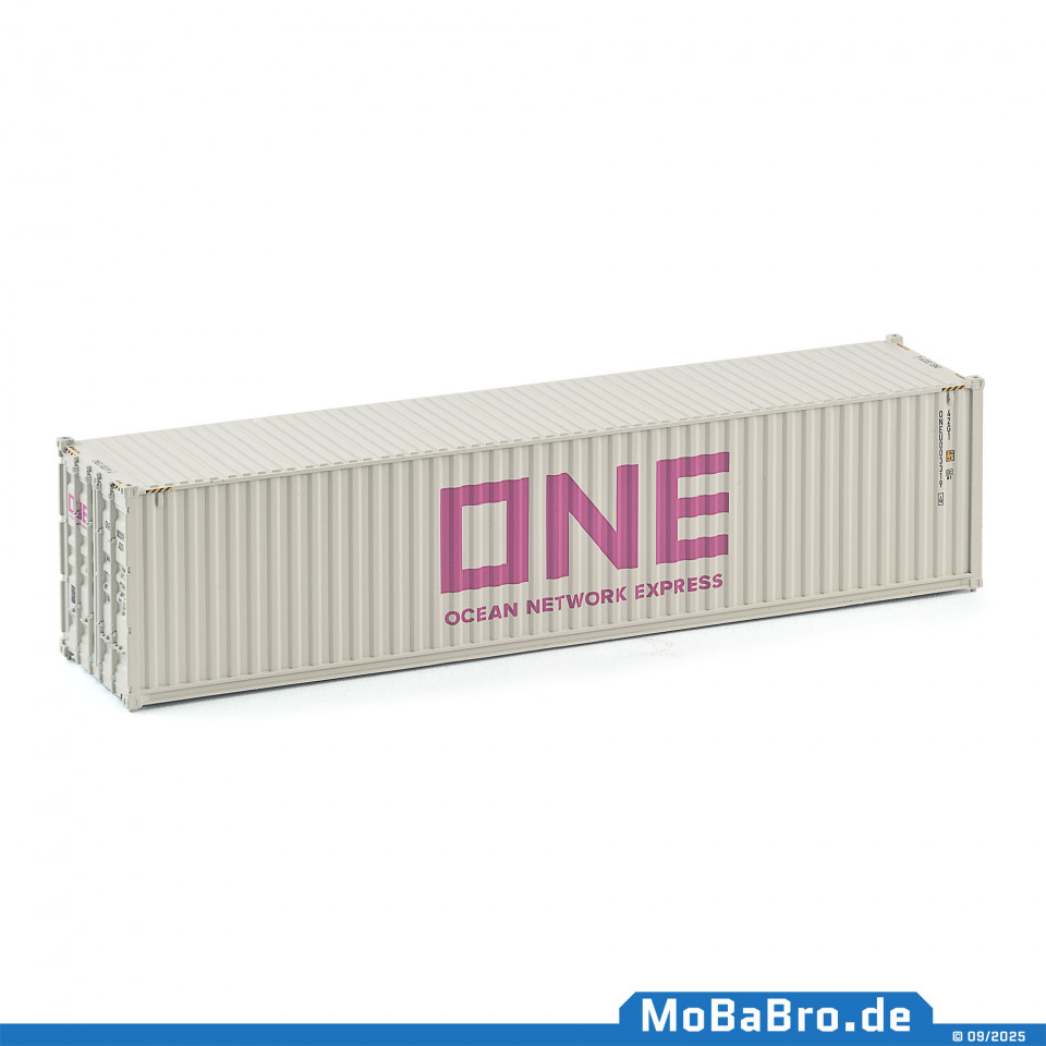 40ft Überseecontainers "ONE - Ocean Network Express" im Maßstab 1:87 / H0