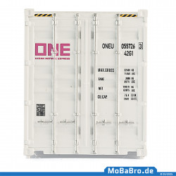 Weißer 40ft Container "ONE" in 1:87 (H0)