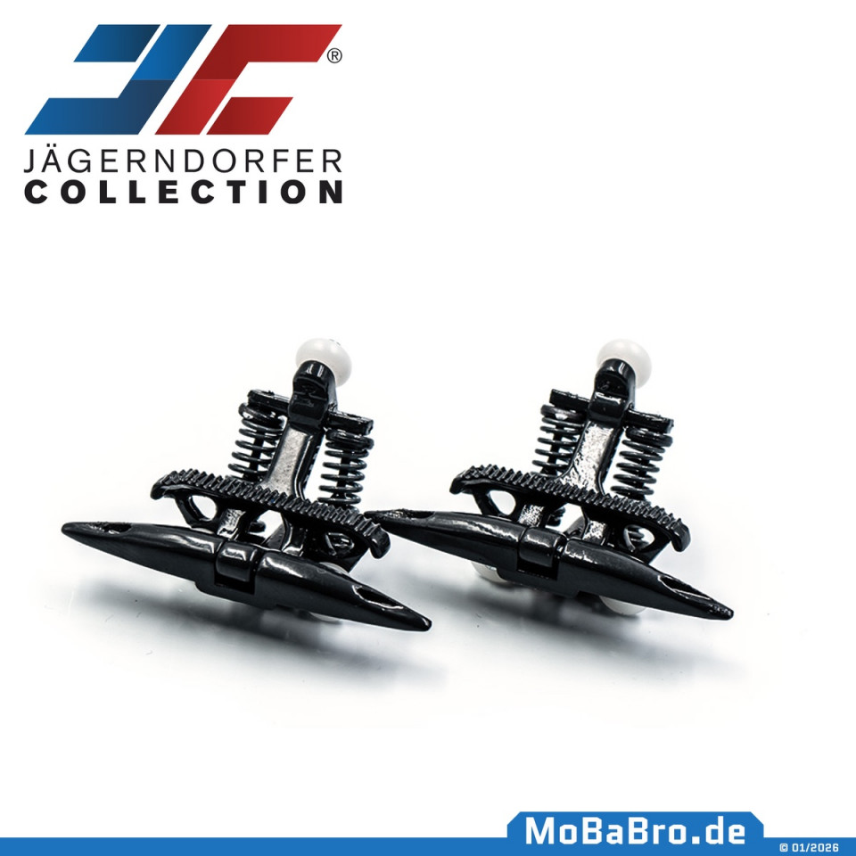 Jägerndorfer - D-Line Klemme - schwarz - 2 Stk. - 1:32 | LGB - JC51001