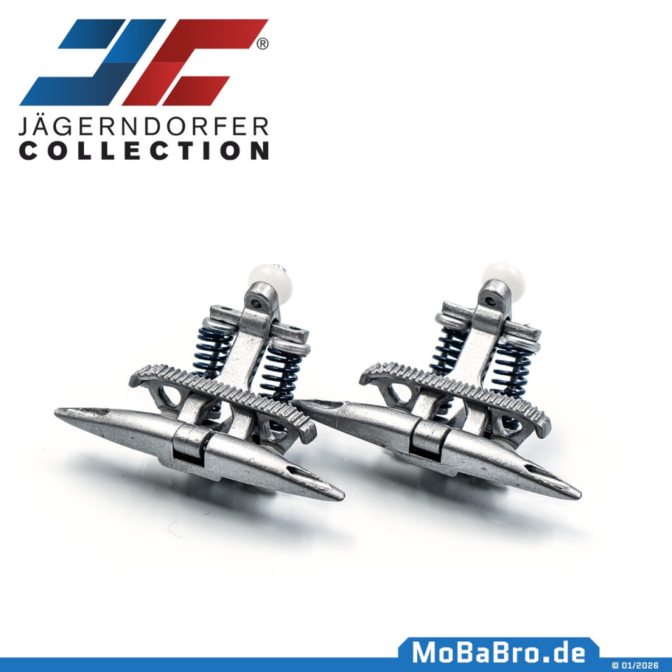 Jägerndorfer - D-Line Klemme - silber - 2 Stk. - 1:32 | LGB - JC51002