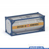 Light grey colored 20ft tank container "Bertschi AG" in 1:87 (H0)