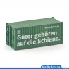 20ft Übersee Container "Güter gehören auf die Schiene" der DB Cargo