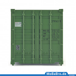 20ft oversea container "Gueter gehoeren auf die Schiene" of DB Cargo