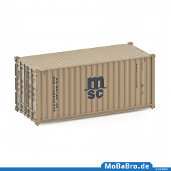20ft oversea container "MEDITERANEAN SHIPPING CO - MSC"  (1:87 / H0)