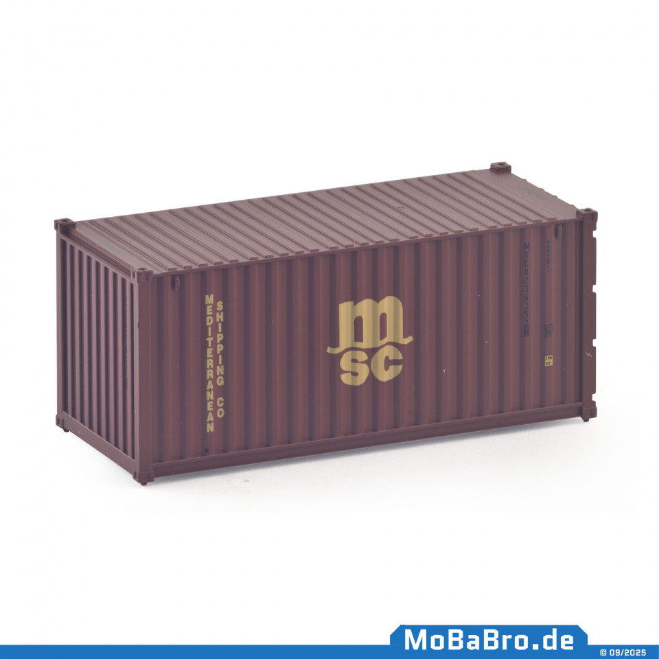 Brown colored 20ft container 