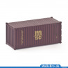 Brown colored 20ft container "Mediterranean Shipping Company - MSC" in 1:87 (H0)