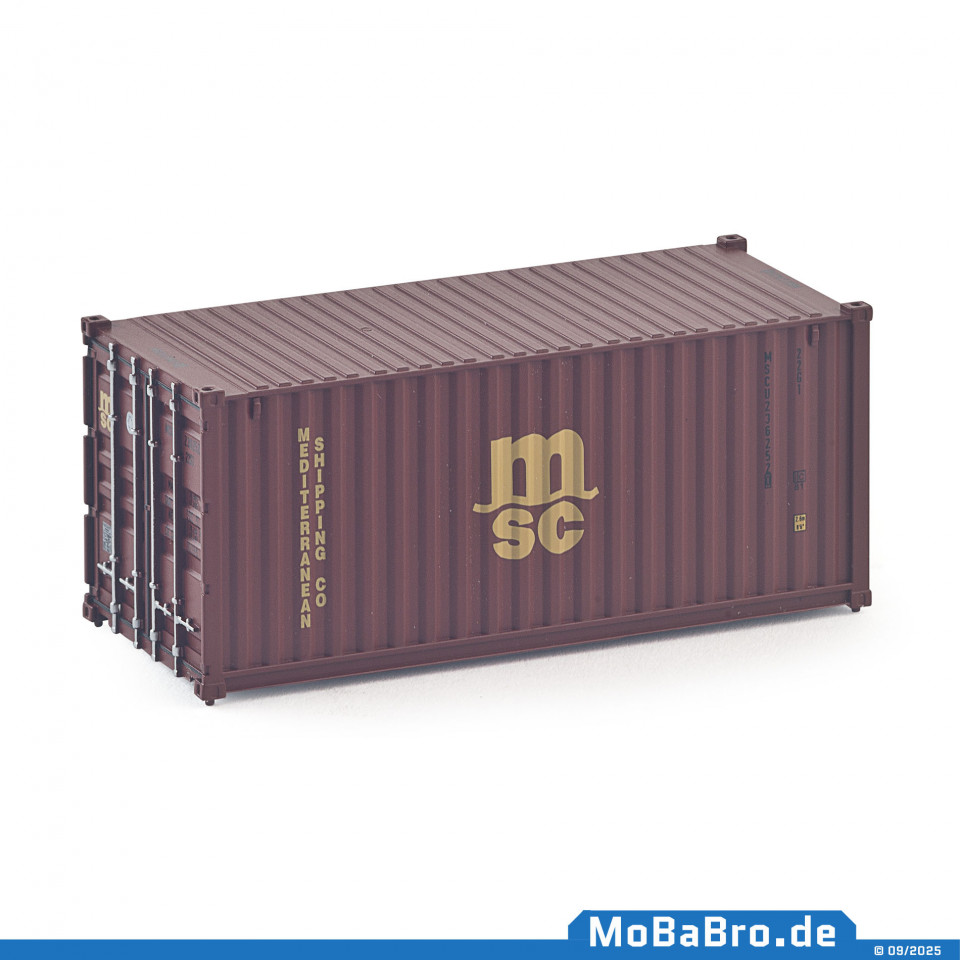 20ft Übersee Container "MEDITERANEAN SHIPPING CO - MSC" (1:87 / H0)
