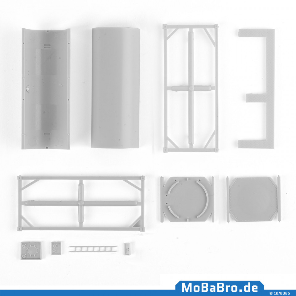 20ft tank container as an kit with 11 pieces (1:87 / H0)
