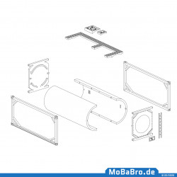 20ft tank container as an kit with 11 pieces (1:87 / H0)