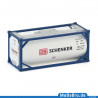 Blue / white colored 20ft tank container "DB Schenker" in 1:87 (H0)